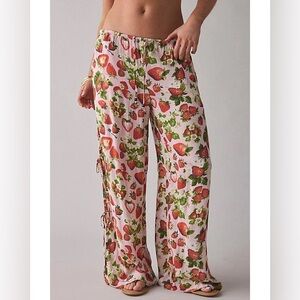 Urban Outfitters Out From Under Strawberry Seaside Side Tie Pants Size XL